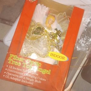 Fiber Optic Tree 🎄 Top Angel 😇